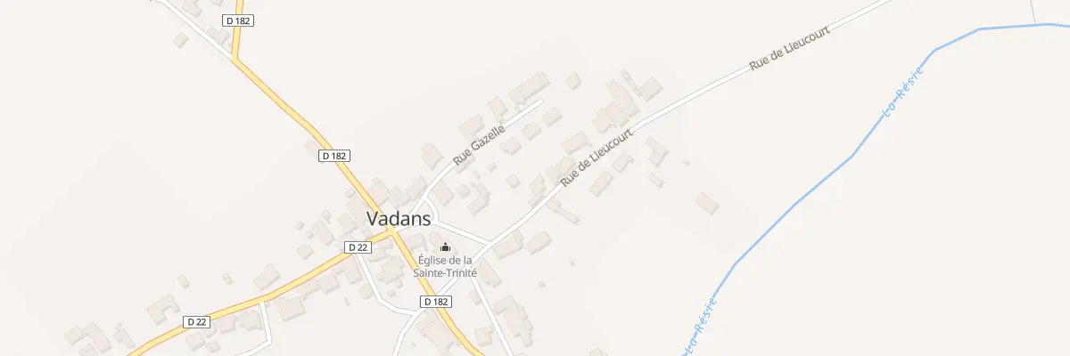 Plan du 1 Rue de Lieucourt à Vadans