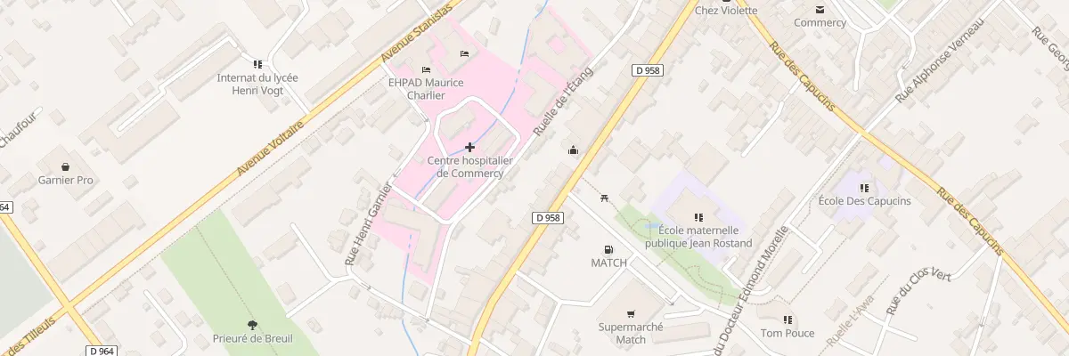Plan du 40 Rue Raymond Poincare à Commercy