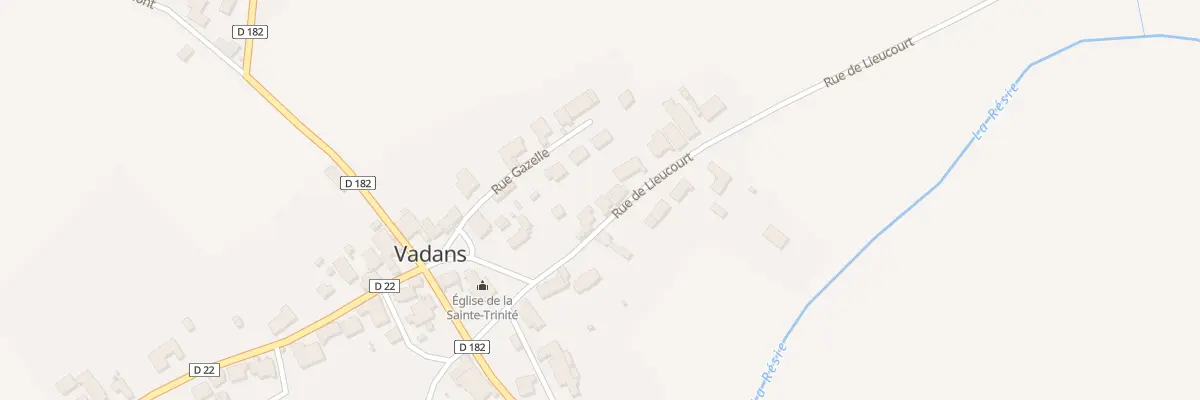 Plan du 3 Rue de Lieucourt à Vadans