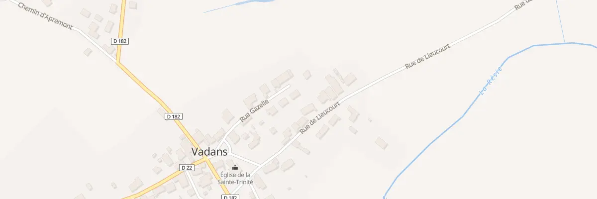 Plan du 10 Rue Gazelle à Vadans