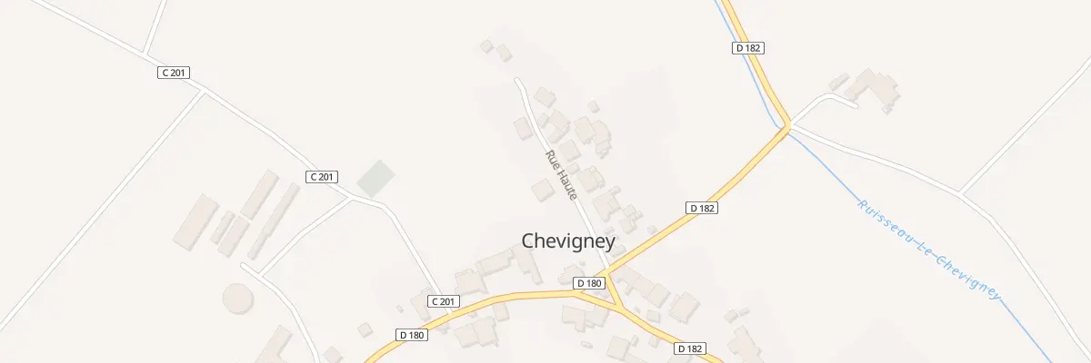Plan du 5 Rue Haute à Chevigney