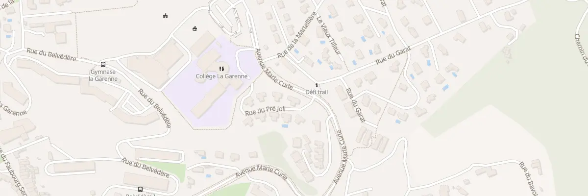 Plan du 9101 Rue de la Garenne à Voiron