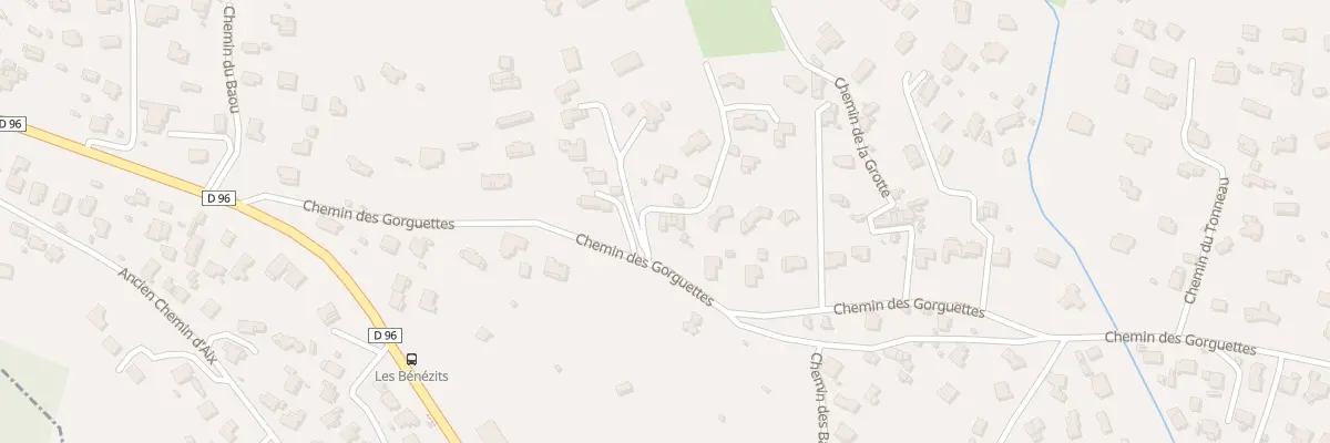 Plan du 5184 Che des Gorguettes à La Bouilladisse