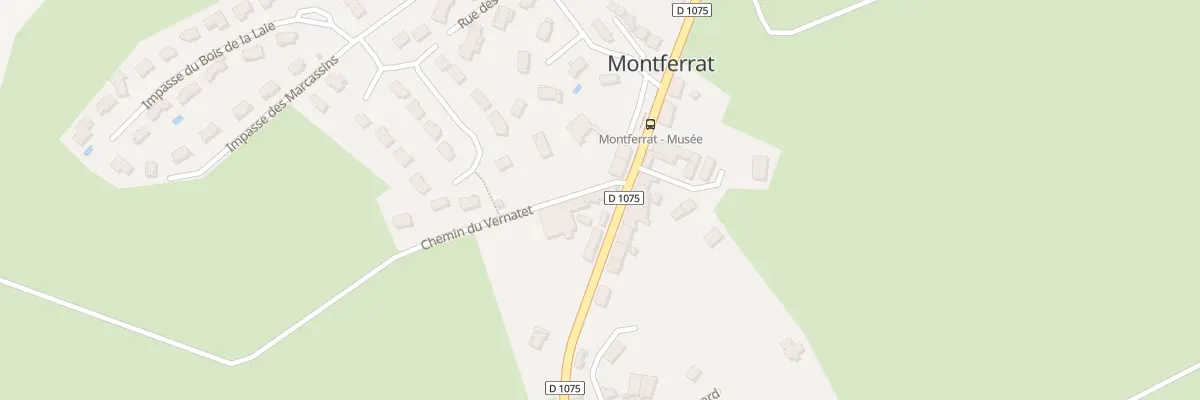 Plan du 81 Che du Vernatet à Montferrat
