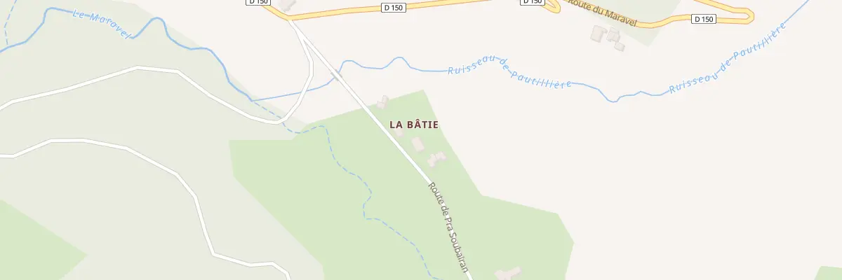 Plan du 227 Rte de Pra Soubaira à Val-Maravel