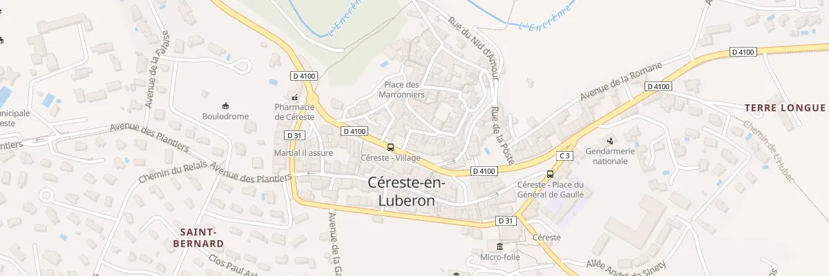Plan du 5411 Le Village à Céreste-en-Luberon