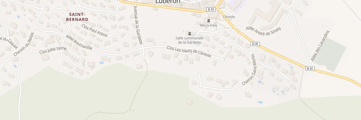 Plan du 7054 La Gardette à Céreste-en-Luberon