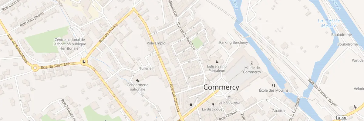 Plan du 12 Rue Bas des Pres à Commercy