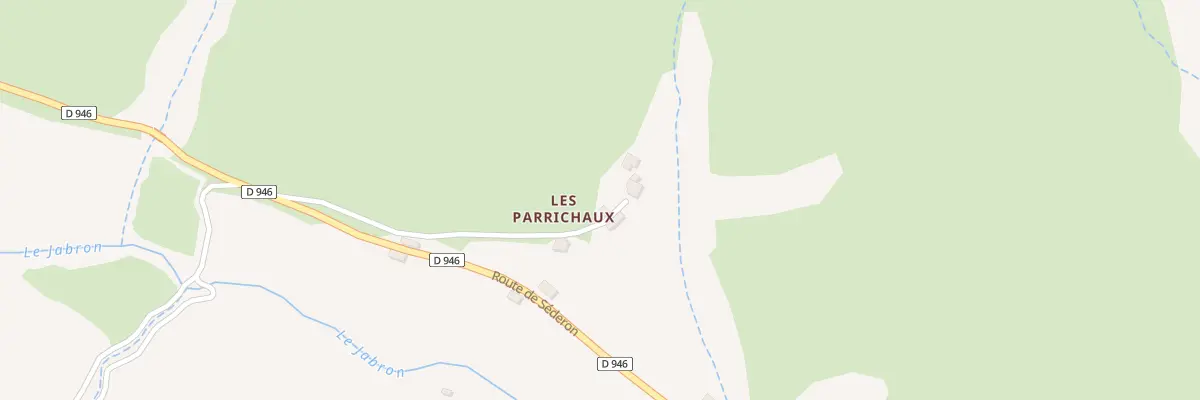 Plan du 5002 Les Parrichaux aux Omergues