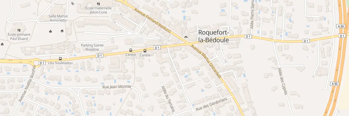 Plan du 5168 Rue Fernand Pauriol à Roquefort-la-Bédoule