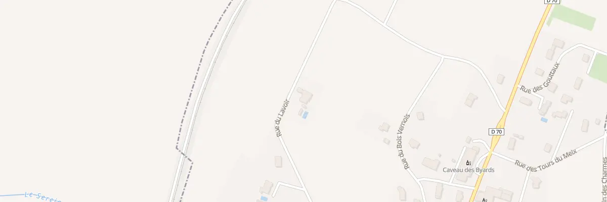 Plan du 460 Rue du Lavoir au Vernois