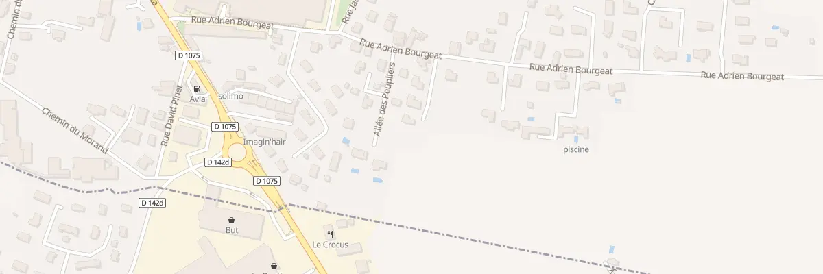Plan du 12D Rue Adrien Bourgeat aux Abrets en Dauphiné