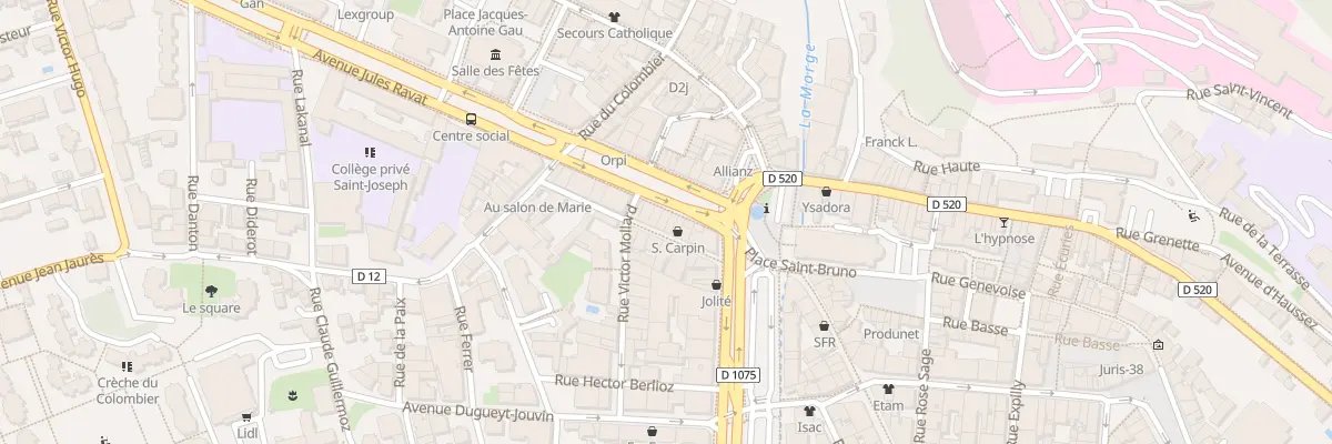 Plan du 10 Rue Lazare Carnot à Voiron