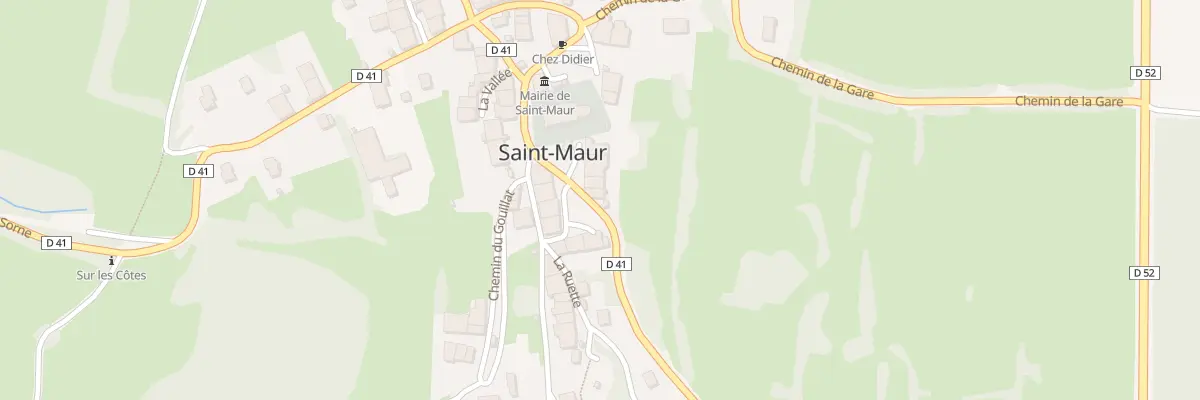 Plan du 1 Rte du Mont Blanc à Saint-Maur