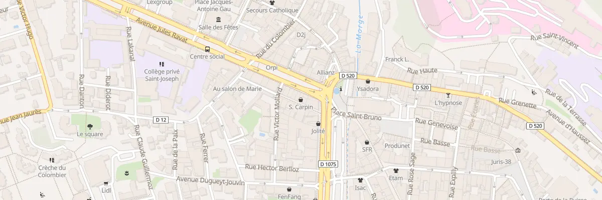 Plan du 6 Rue Lazare Carnot à Voiron