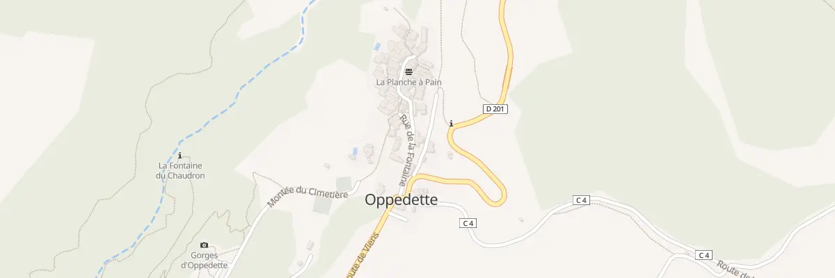 Plan du 82 Rue de la Fontaine à Oppedette