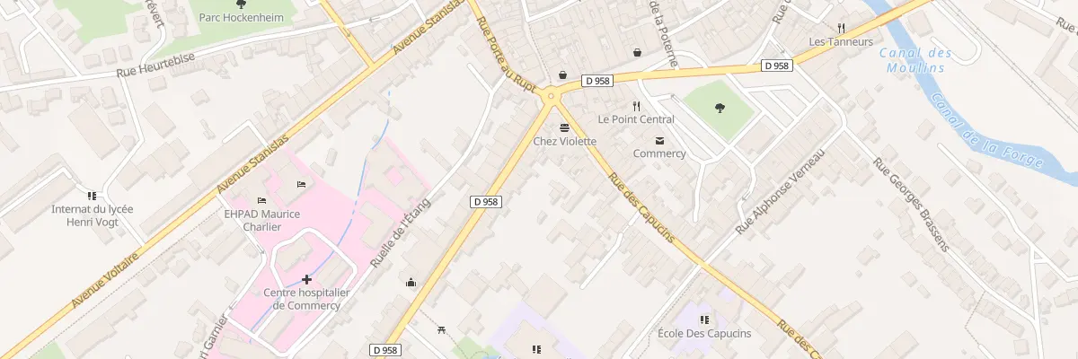 Plan du 9 Rue Raymond Poincare à Commercy
