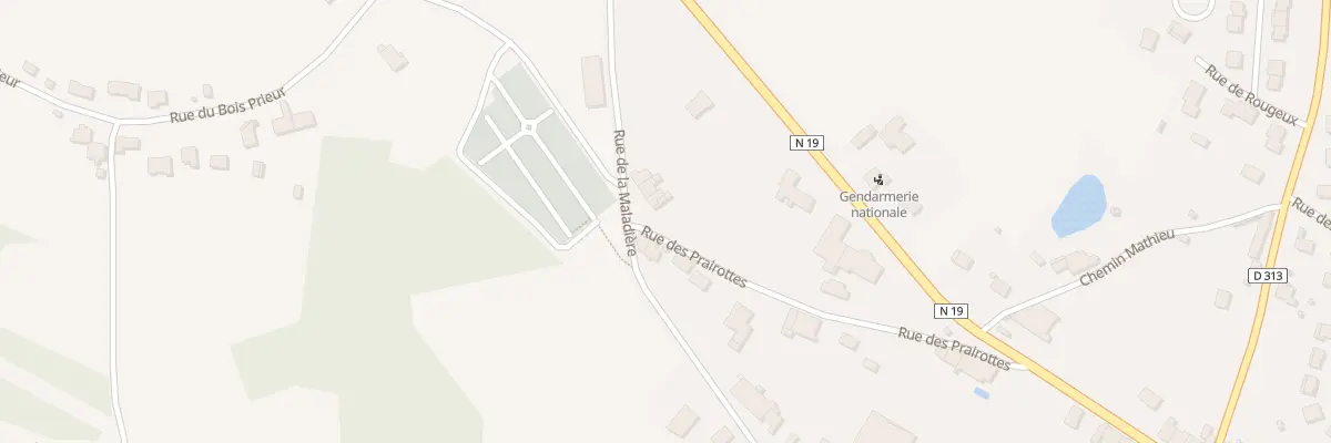 Plan du 7 Rue de la Maladiere à Fayl-Billot