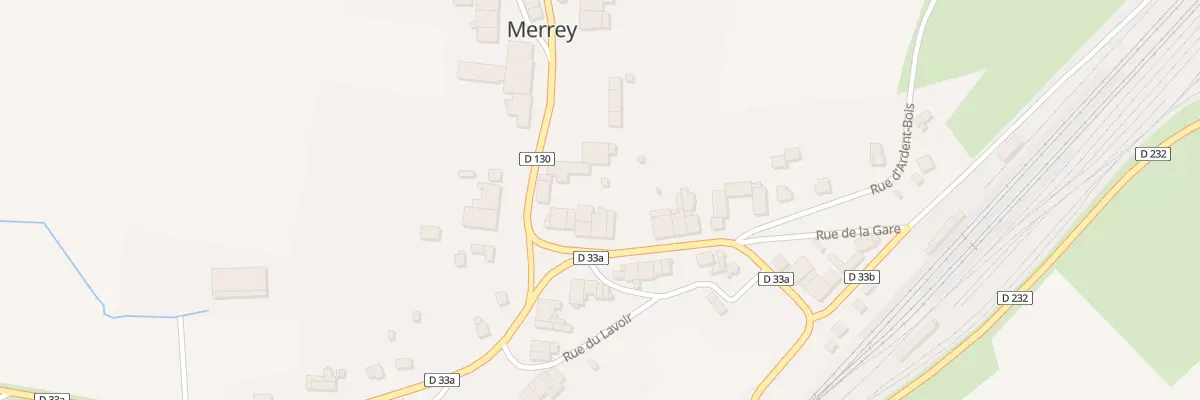 Plan du 7 Rue de la Gare à Merrey