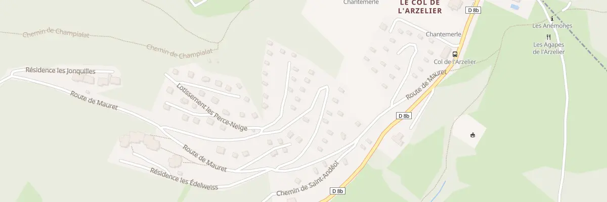 Plan du 267 Che les Millepertuis à Château-Bernard