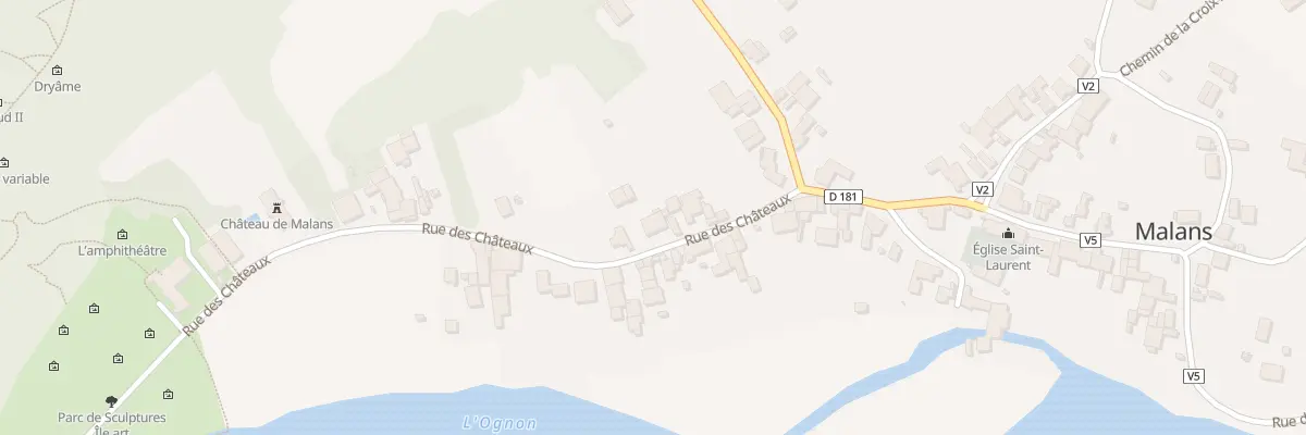 Plan du 8 Rue des Chateaux à Malans