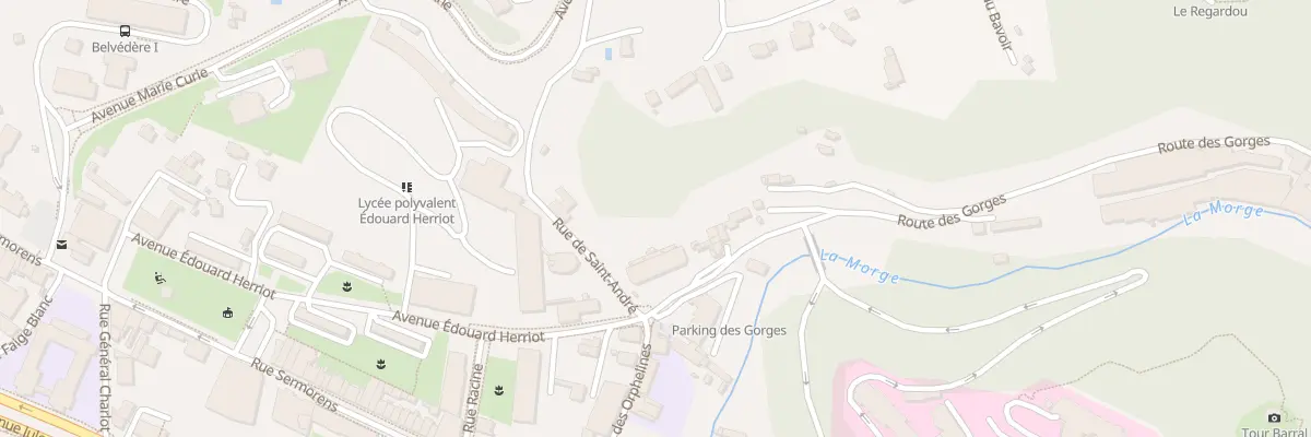 Plan du 1 Rte des Gorges à Voiron
