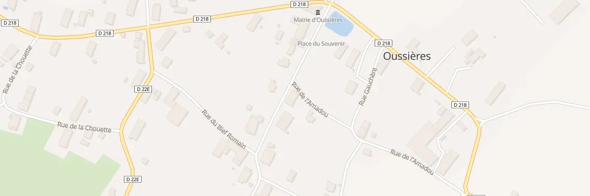 Plan du 1 Rue de l’Amadoux à Oussières