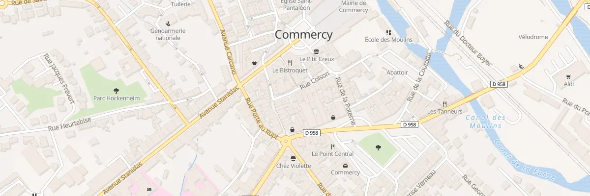 Plan du 8 Rue Colson à Commercy