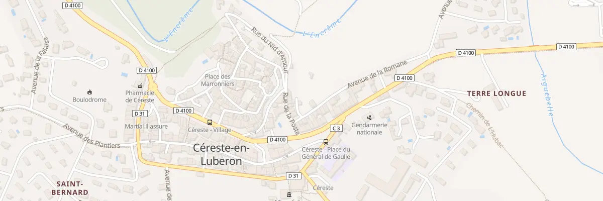 Plan du 7043 Le Village à Céreste-en-Luberon