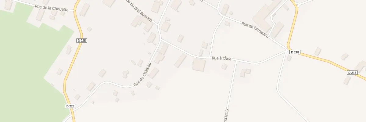 Plan du 2 Rue de l’Ane à Oussières