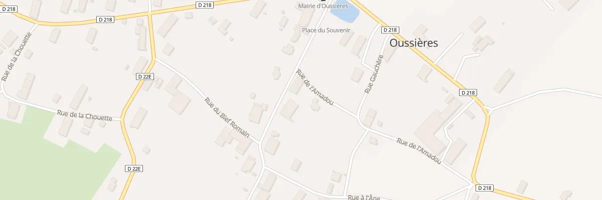 Plan du 1 Rue de l’Amadoux à Oussières
