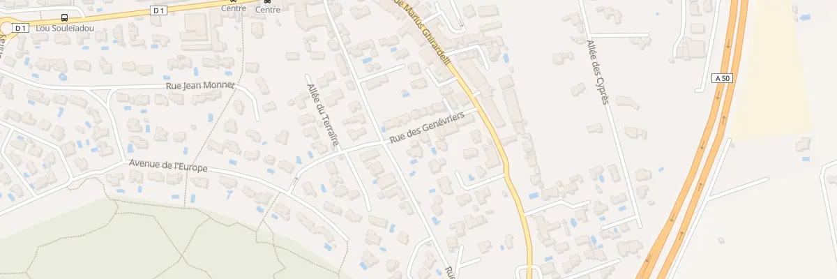Plan du 9261 Rue Fernand Pauriol à Roquefort-la-Bédoule