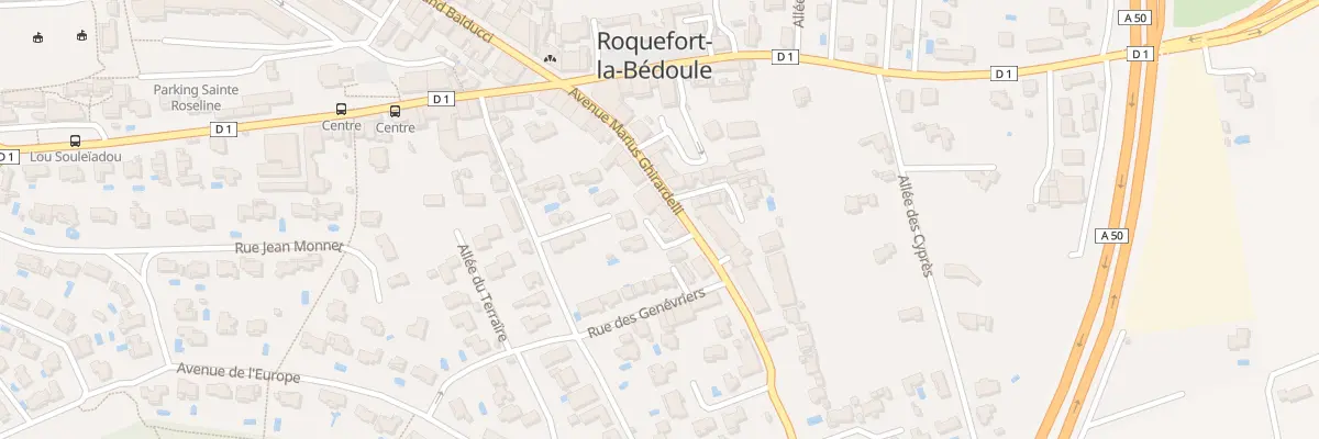 Plan du 9279 Av Marius Ghirardelli à Roquefort-la-Bédoule