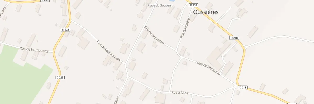Plan du 3 Rue de l’Amadoux à Oussières