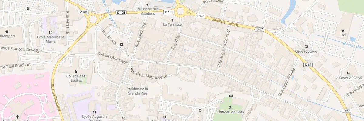 Plan du 29 Rue Vanoise à Gray
