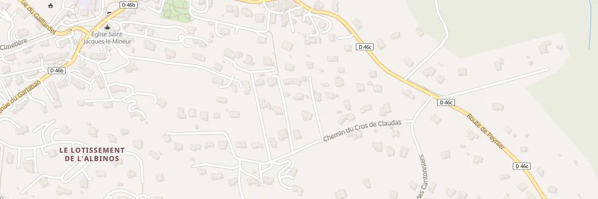 Plan du 9001 Cros de Claudas à Belcodène