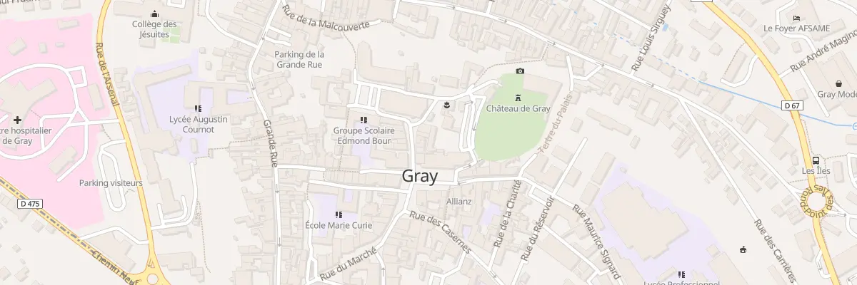 Plan du 8 Rue de l’Église à Gray