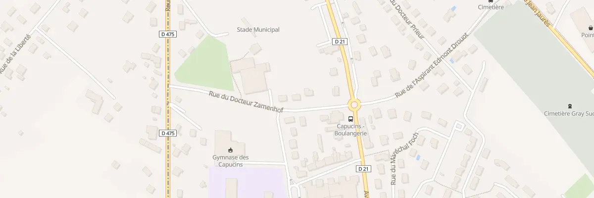 Plan du 5 Rue du Docteur Zamenhof à Gray