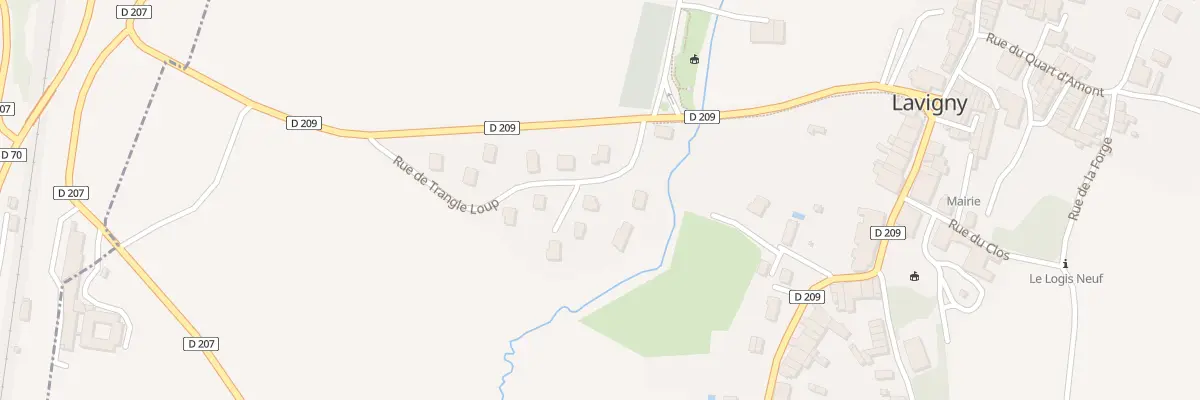 Plan du 14 Rue de la Verney à Lavigny