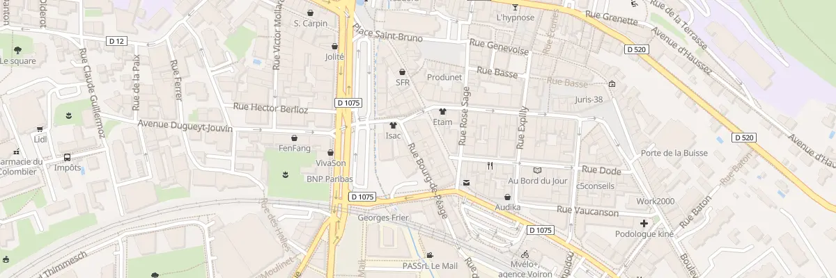 Plan du 4 Rue Voltaire à Voiron