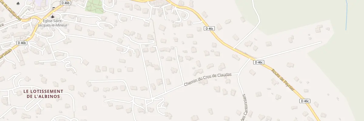 Plan du 5028F Che du Cros de Claudas à Belcodène