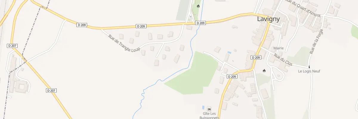 Plan du 36B Rue de Trangle Loup à Lavigny