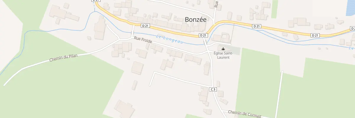 Plan du 3 Rue Froide à Bonzée
