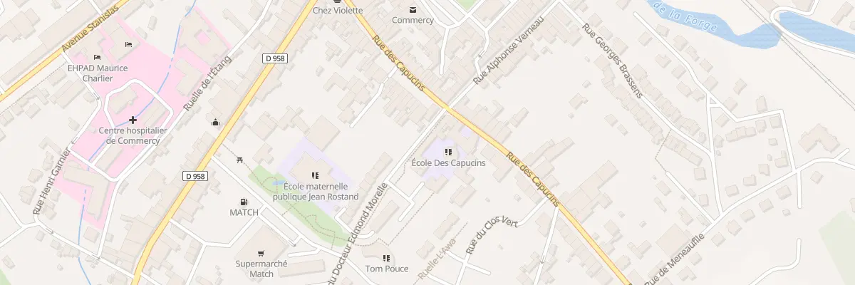 Plan du 50 Rue des Capucins à Commercy