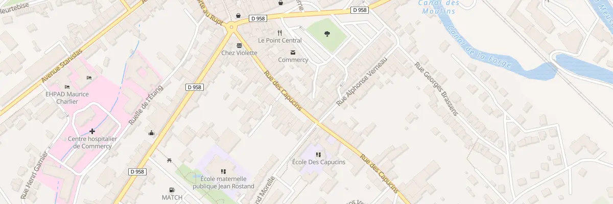 Plan du 45 Rue des Capucins à Commercy
