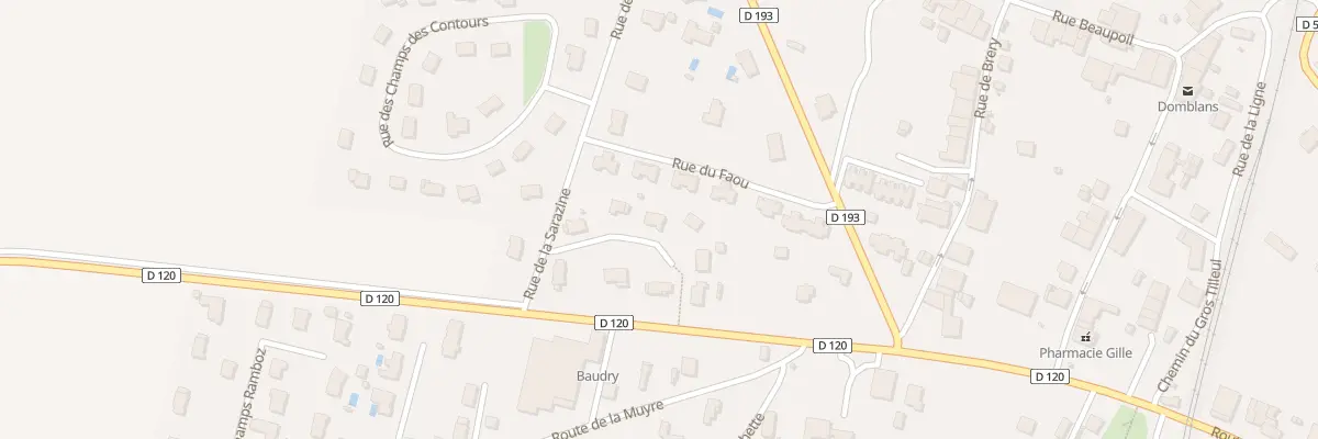 Plan du 75 Imp de la Croix du Poirier à Domblans