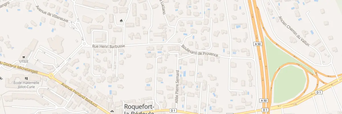 Plan du 6 All Pierre Semard à Roquefort-la-Bédoule