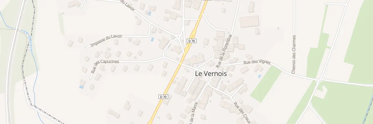 Plan du 10 Rte de Voiteur au Vernois