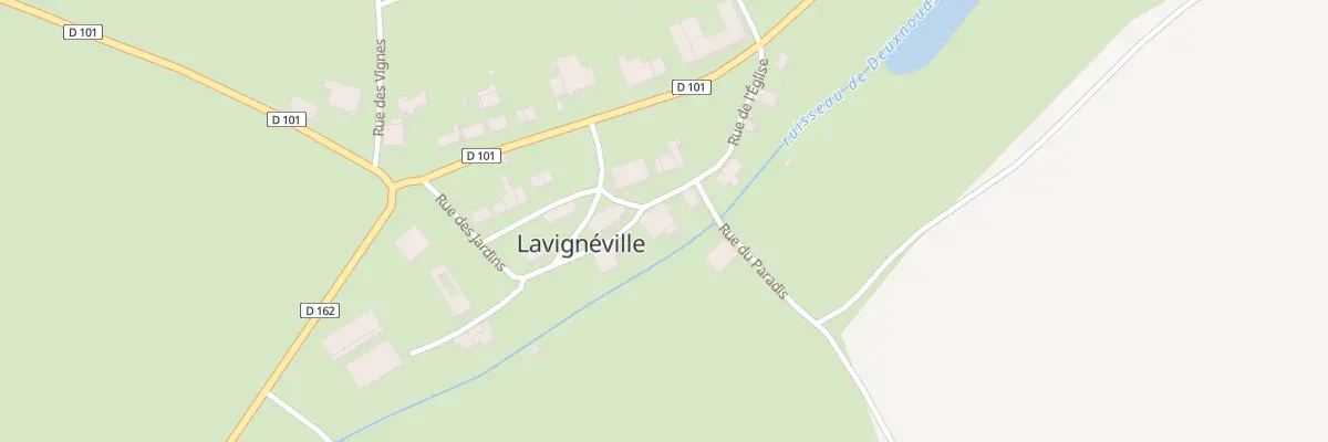 Plan du 4 Rue de l’Eglise A Lavigneville à Lamorville