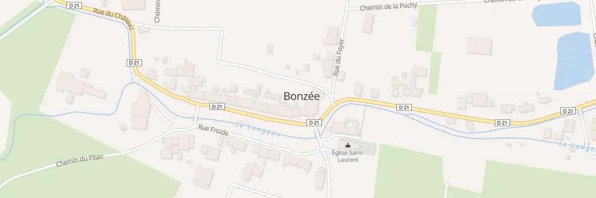 Plan du 4 Rue Chaude à Bonzée